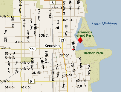 Kenosha Charter Boat Fishing Location